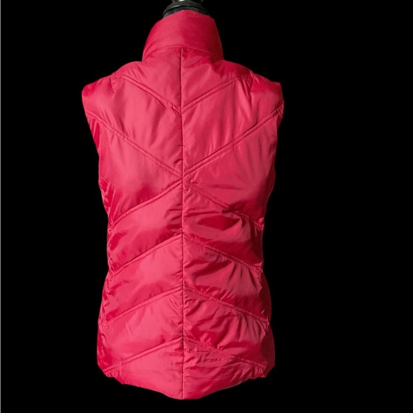 Eddie Bauer Women's Premium Goose Down Red Vest - Picture 3 of 9